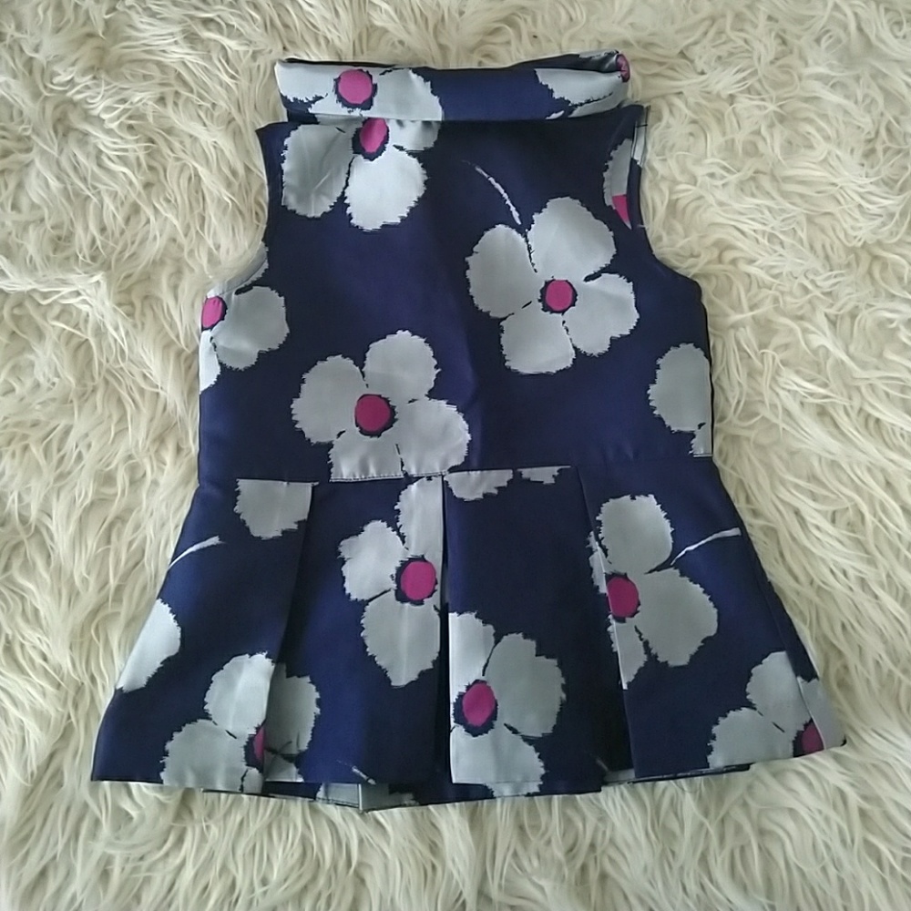 Janie and Jack | Mock Neck Sleeveless Peplum Top